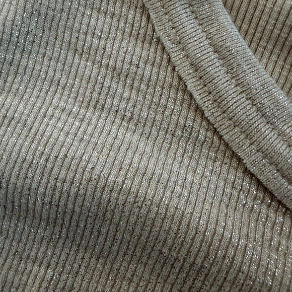 Cream Ribbed Tank Top - Picture 3 of 4
